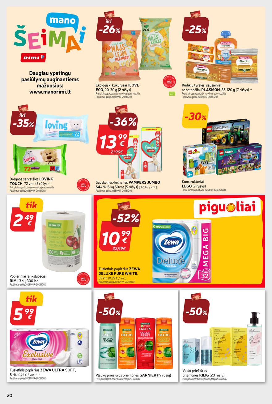 Rimi savaitinis leidinys akcijos nuo 
  2023-09-19 iki 
  2023-09-25 | Leidinukas.lt puslapis 20