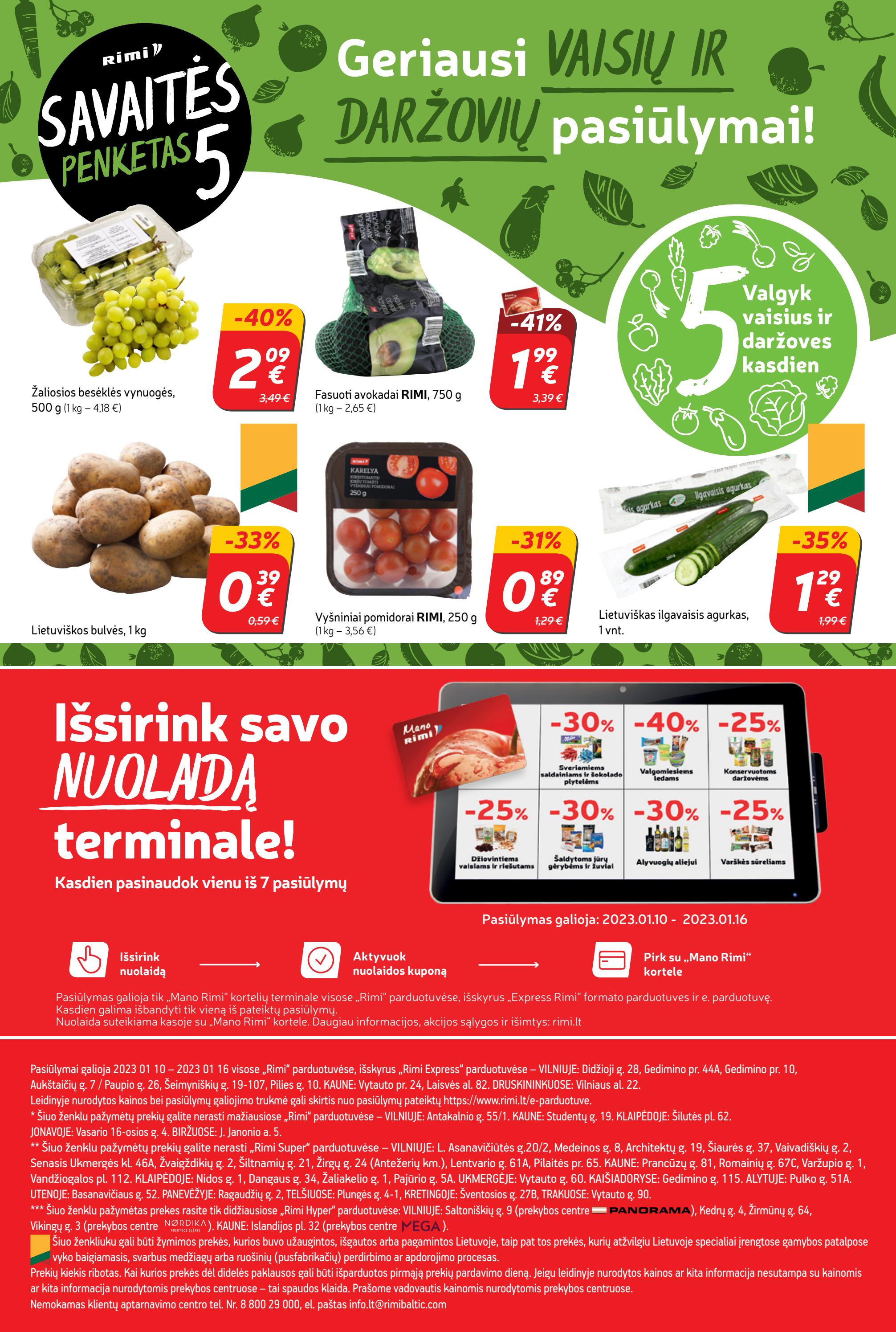 Rimi savaitinis leidinys akcijos nuo 
  2023-01-10 iki 
  2023-01-16 | Leidinukas.lt puslapis 23