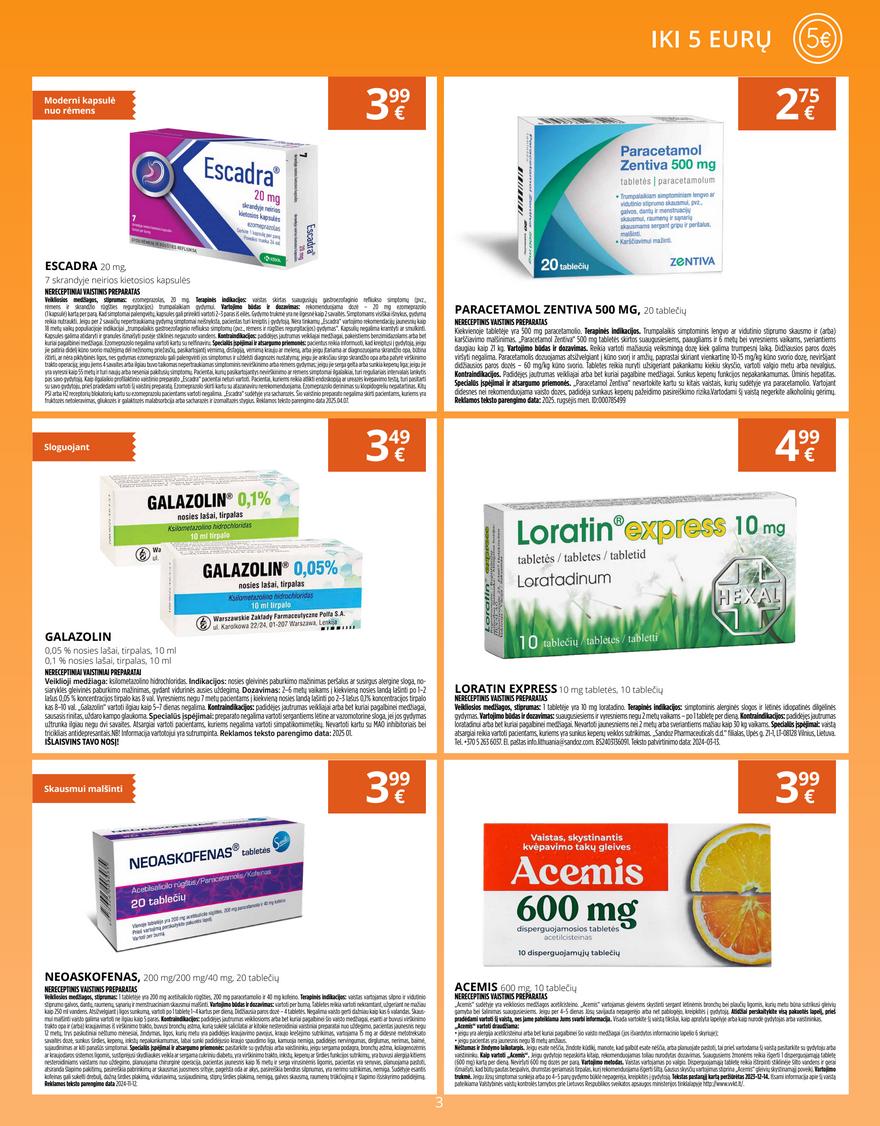 Norfos vaistinės leidinys akcijos nuo 
  2025-10-01 iki 
  2025-10-31 | Leidinukas.lt puslapis 3