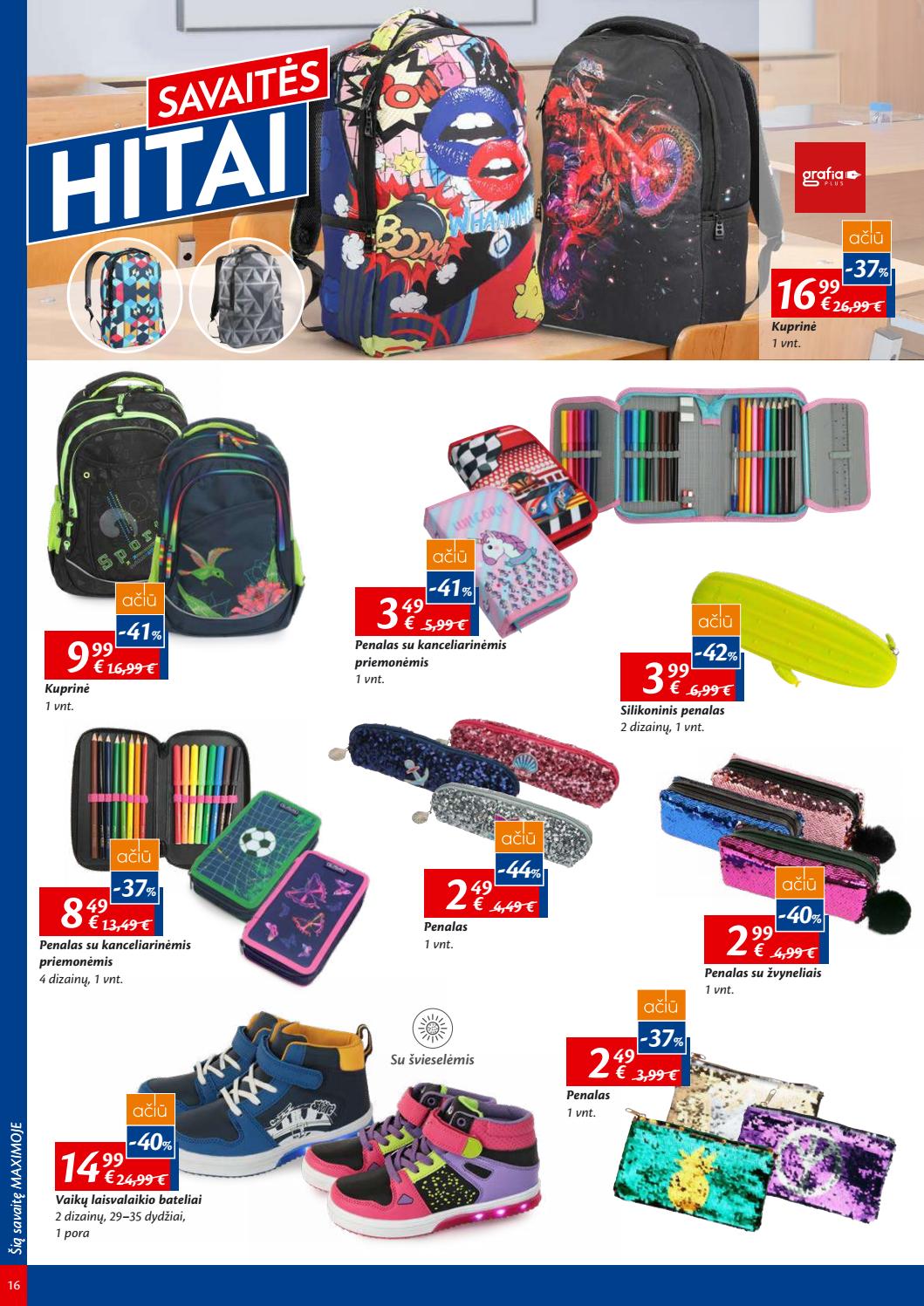 Maxima kaininis leidinys akcijos nuo 
  2019-08-06 iki 
  2019-08-12 | Leidinukas.lt puslapis 16