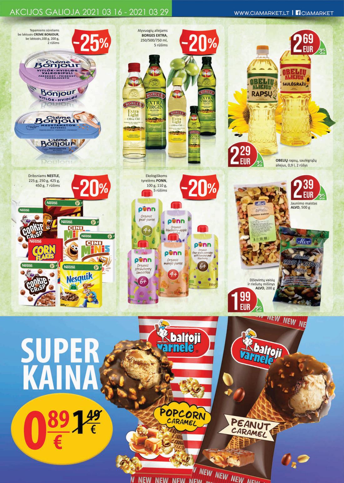 Čia market leidinys akcijos nuo 
  2021-03-16 iki 
  2021-03-29 | Leidinukas.lt puslapis 8