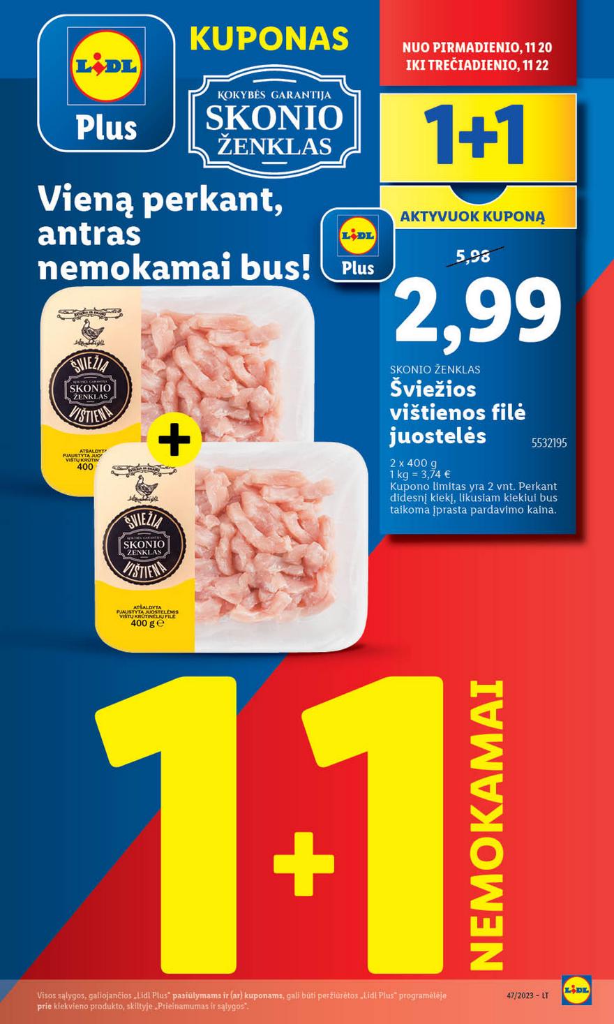 Lidl pasiūlymai akcijos nuo 
  2023-11-20 iki 
  2023-11-26 | Leidinukas.lt puslapis 2
