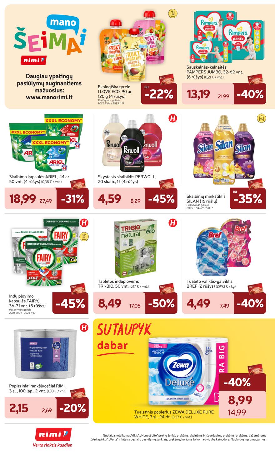 Rimi savaitinis leidinys akcijos nuo 
  2025-11-04 iki 
  2025-11-10 | Leidinukas.lt puslapis 34