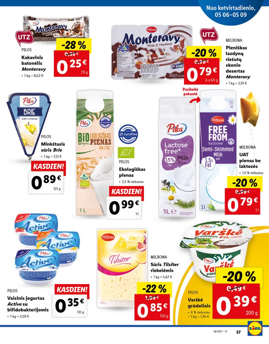 Lidl maisto prekių pasiūlymai akcijos nuo 
  2021-05-03 iki 
  2021-05-09 | Leidinukas.lt puslapis 37
