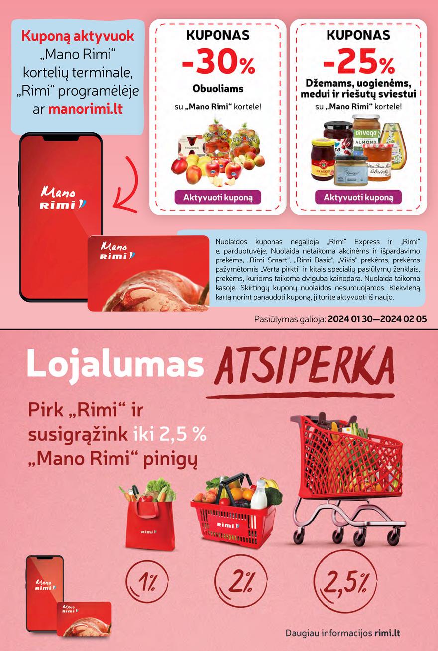 Rimi savaitinis leidinys akcijos nuo 
  2024-01-30 iki 
  2024-02-05 | Leidinukas.lt puslapis 23