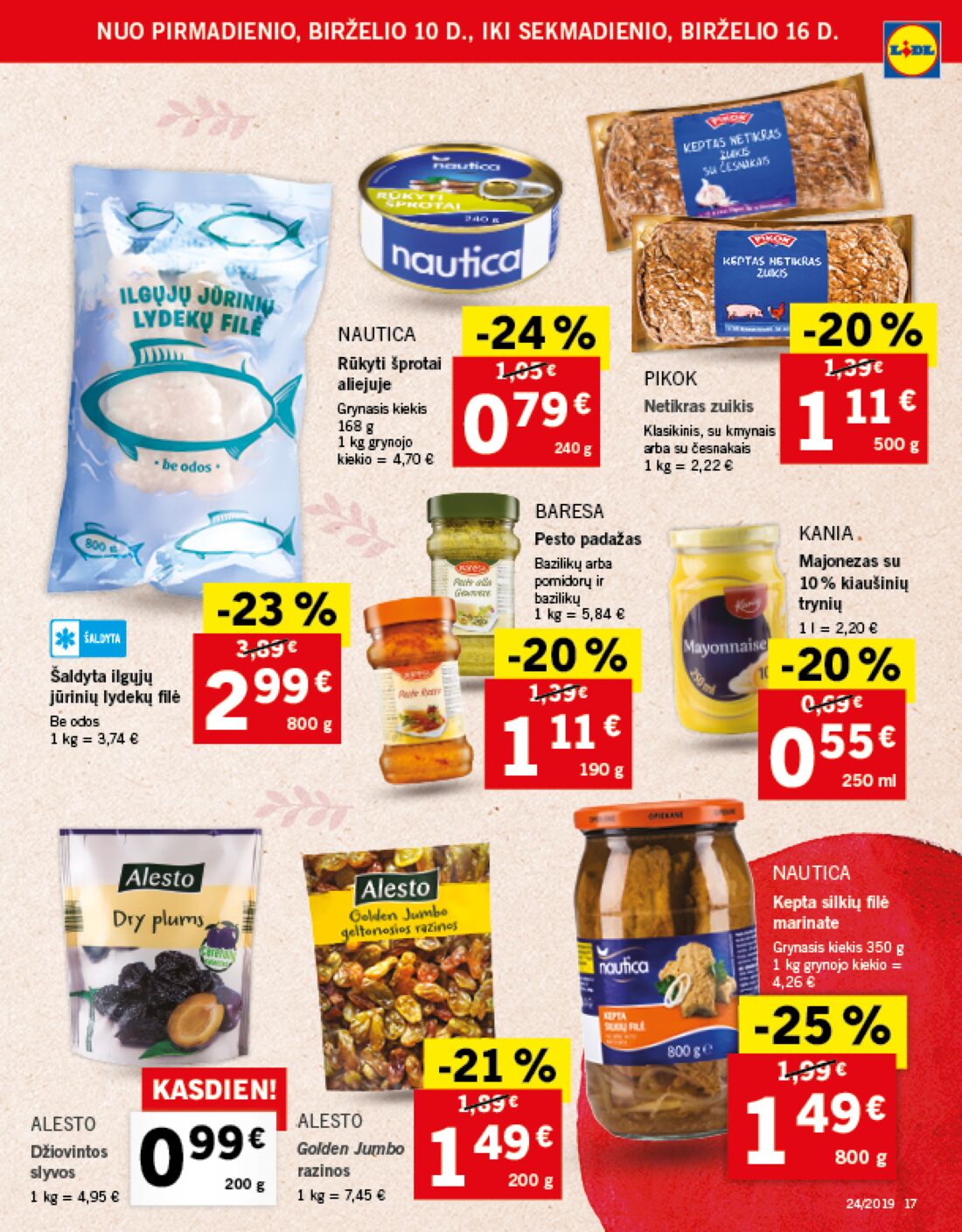 Lidl savaitinis leidinys akcijos nuo 
  2019-06-10 iki 
  2019-06-16 | Leidinukas.lt puslapis 17