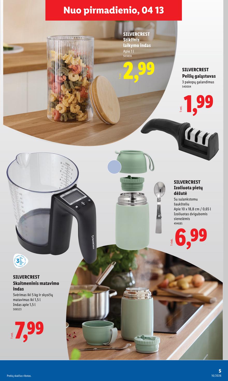 Lidl leidinys akcijos nuo 
  2026-04-13 iki 
  2026-04-19 | Leidinukas.lt puslapis 5