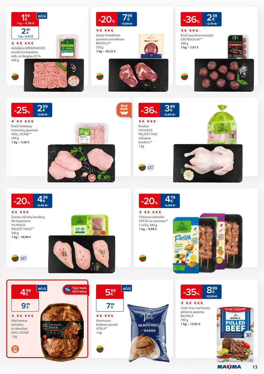 Maxima kaininis leidinys akcijos nuo 
  2023-12-12 iki 
  2023-12-18 | Leidinukas.lt puslapis 13