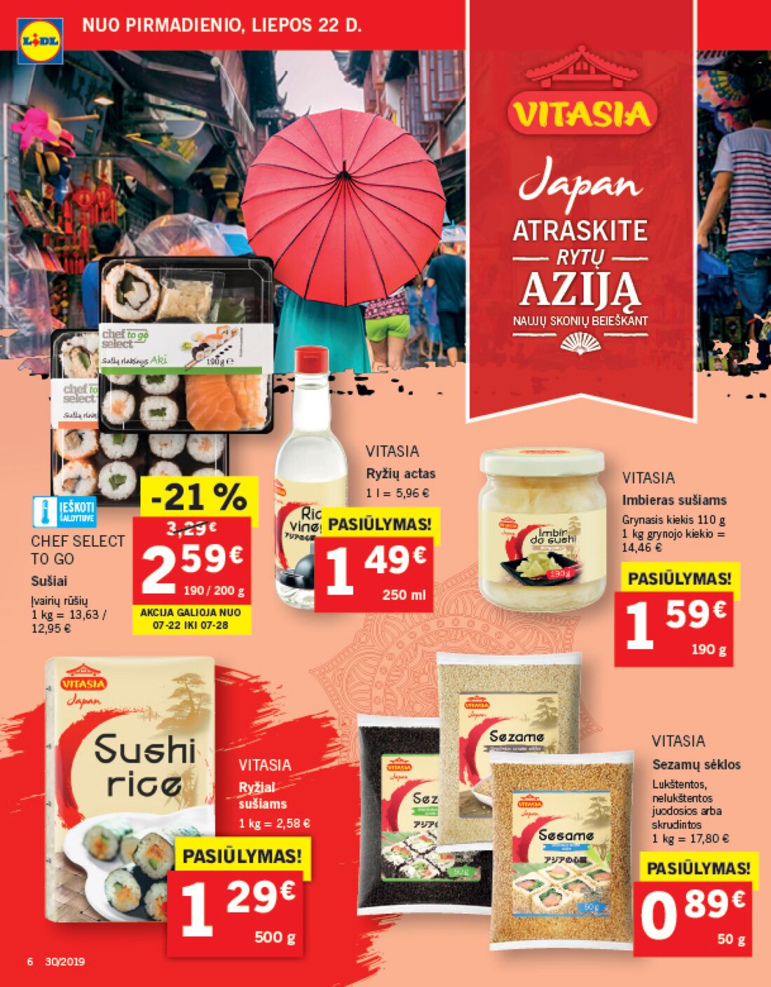 Lidl savaitinis leidinys akcijos nuo 
  2019-07-22 iki 
  2019-07-28 | Leidinukas.lt puslapis 6