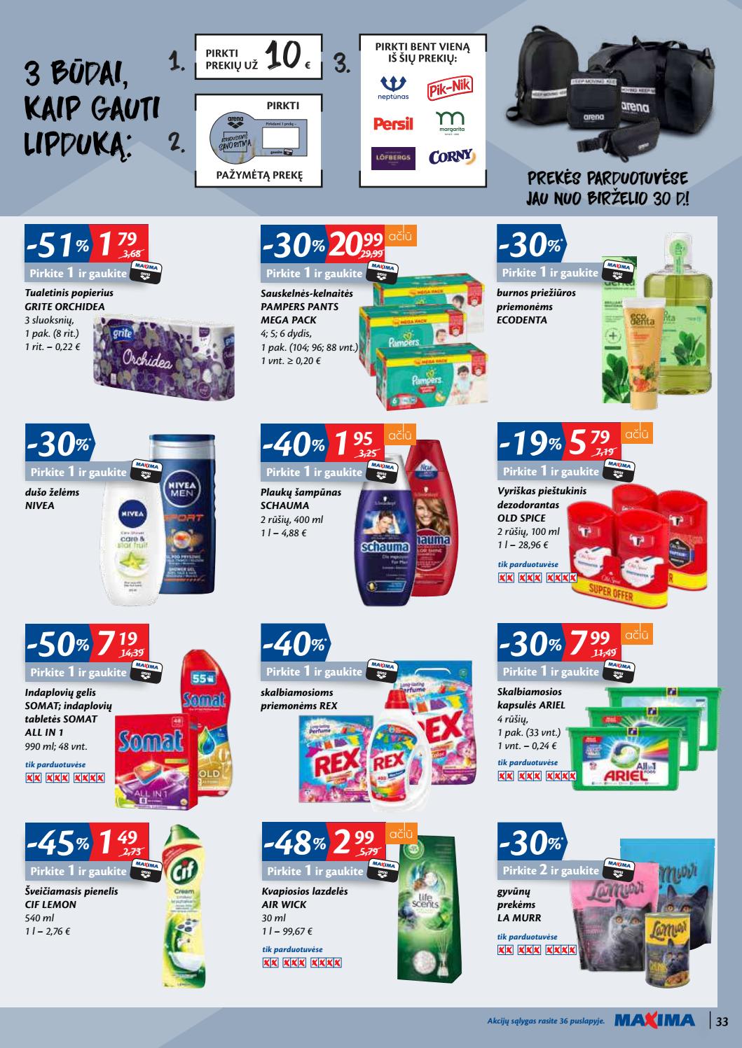 Maxima kaininis leidinys akcijos nuo 
  2020-06-30 iki 
  2020-07-06 | Leidinukas.lt puslapis 33