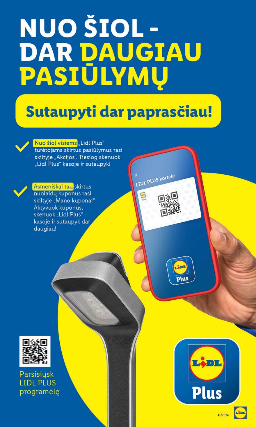 Lidl savaitinis leidinys akcijos nuo
2024-10-07 iki
2024-10-13 | Leidinukas.lt puslapis 6