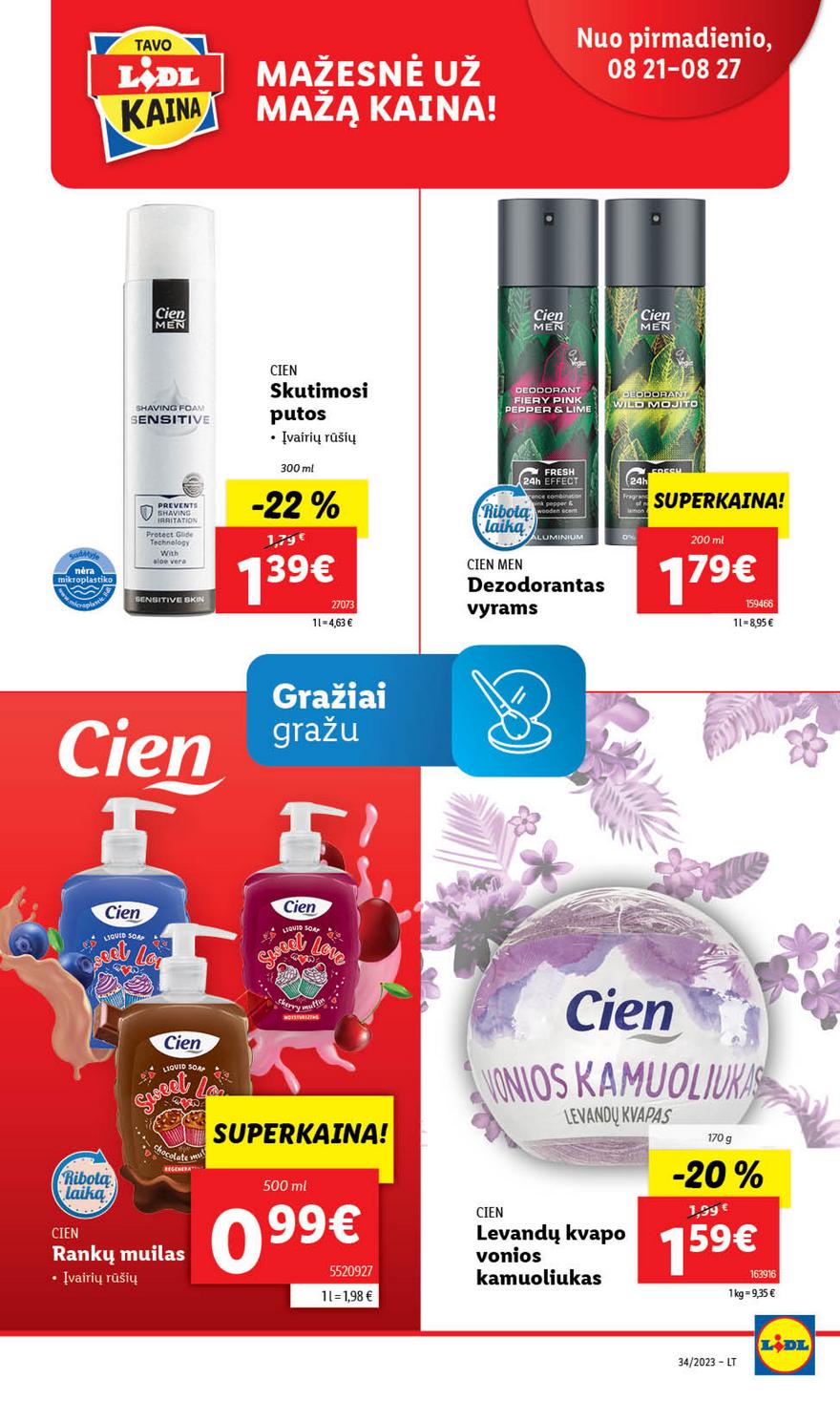 Lidl pasiūlymai akcijos nuo 
  2023-08-21 iki 
  2023-08-27 | Leidinukas.lt puslapis 46