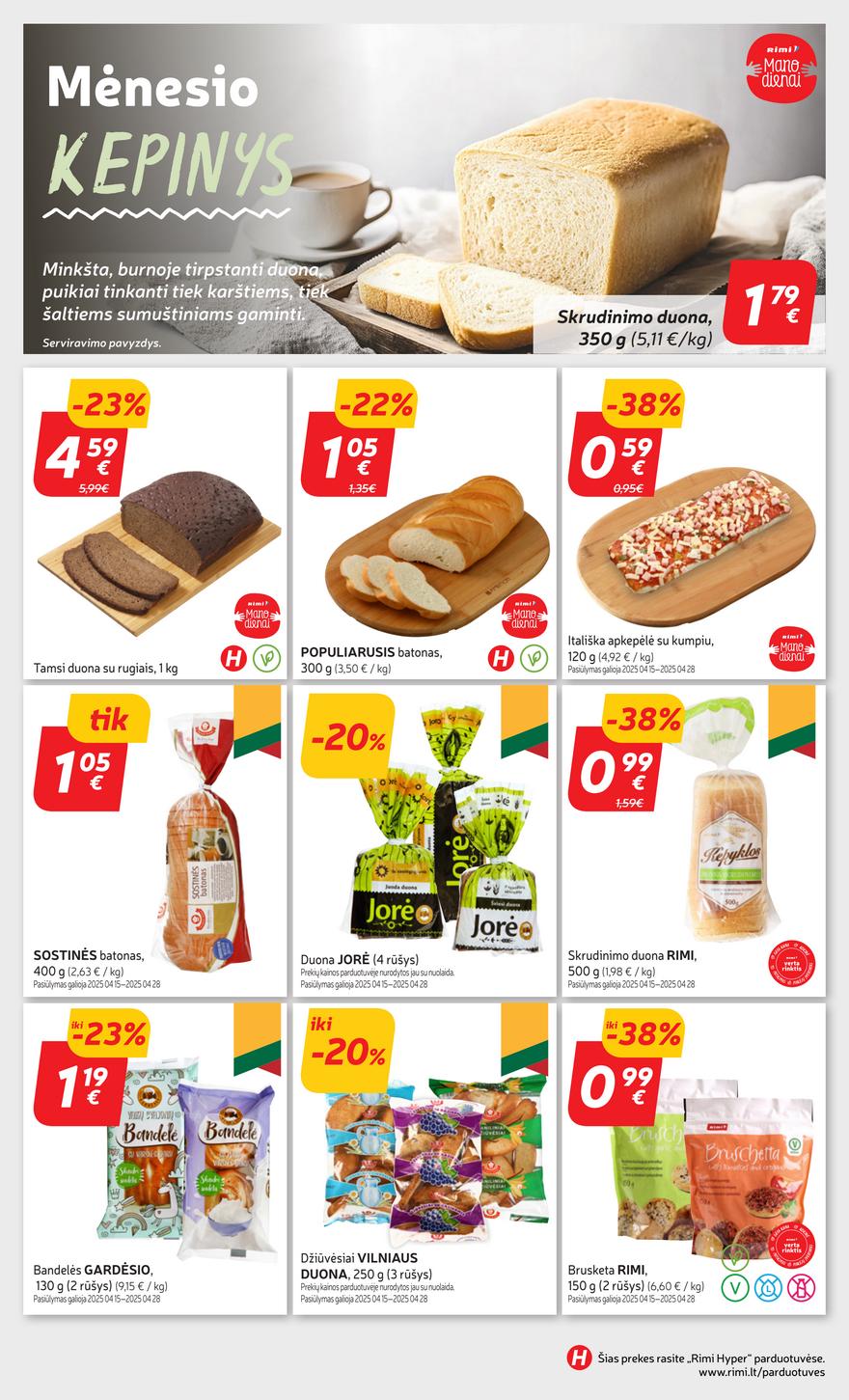 Rimi savaitinis leidinys 17 akcijos nuo 
  2025-04-22 iki 
  2025-04-28 | Leidinukas.lt puslapis 16