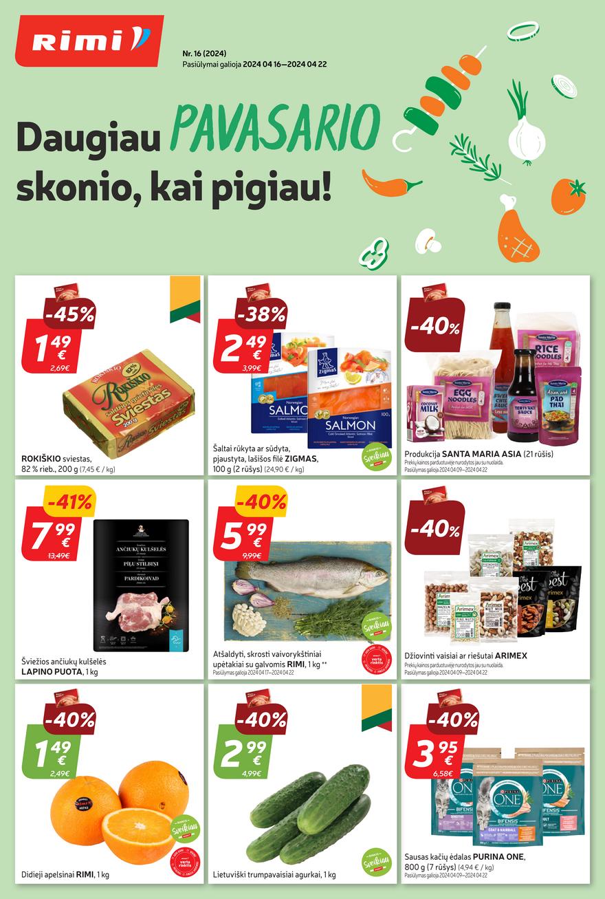Rimi savaitinis leidinys akcijos nuo 
  2024-04-16 iki 
  2024-04-22 | Leidinukas.lt puslapis 1