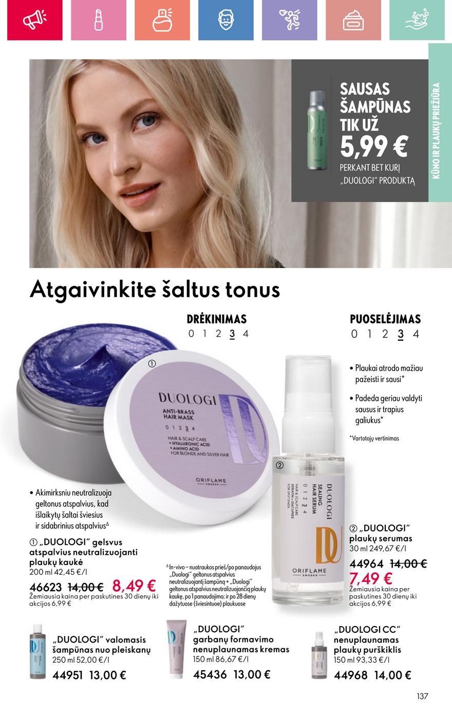 Oriflame katalogas akcijos nuo 
  2025-06-22 iki 
  2025-07-12 | Leidinukas.lt puslapis 137