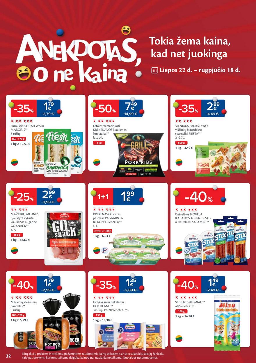 Maxima savaitinis leidinys akcijos nuo 
  2025-07-22 iki 
  2025-07-28 | Leidinukas.lt puslapis 32