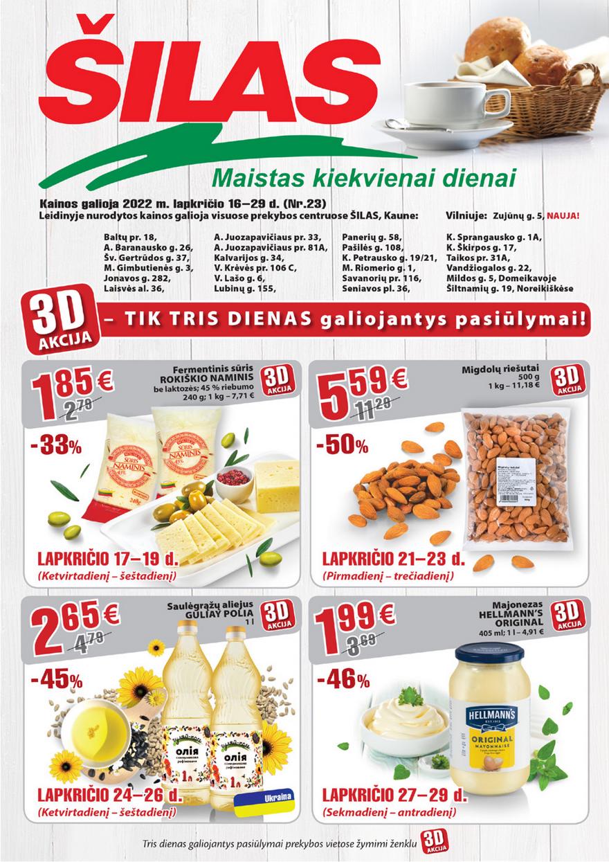 Šilas akcijų leidinys akcijos nuo 
  2022-11-16 iki 
  2022-11-29 | Leidinukas.lt puslapis 1