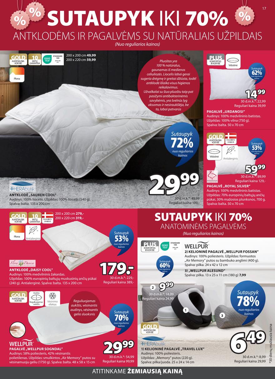Jysk akcijų leidinys akcijos nuo 
  2026-06-30 iki 
  2026-07-13 | Leidinukas.lt puslapis 17
