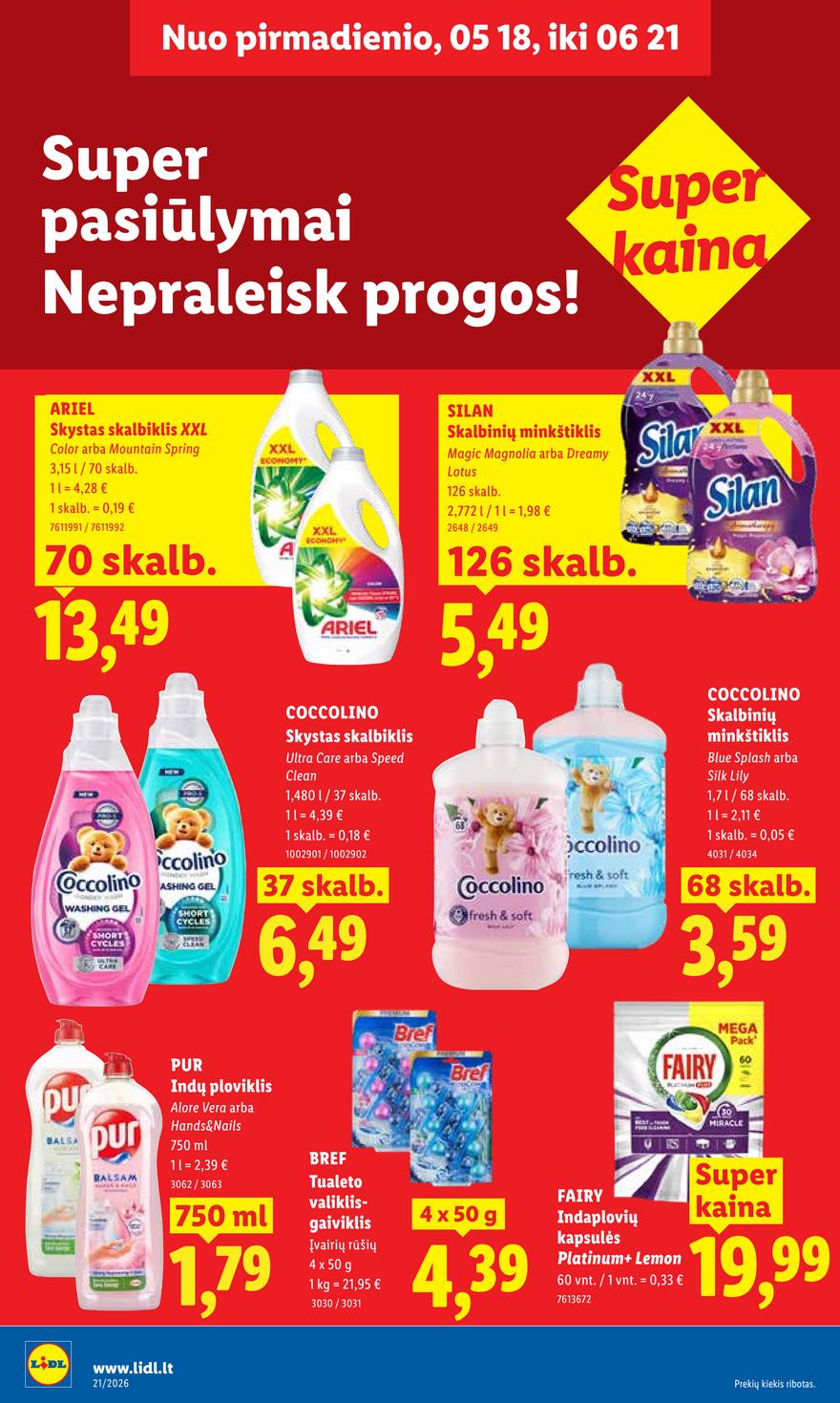 Lidl leidinys akcijos nuo 
  2026-05-18 iki 
  2026-05-24 | Leidinukas.lt puslapis 32