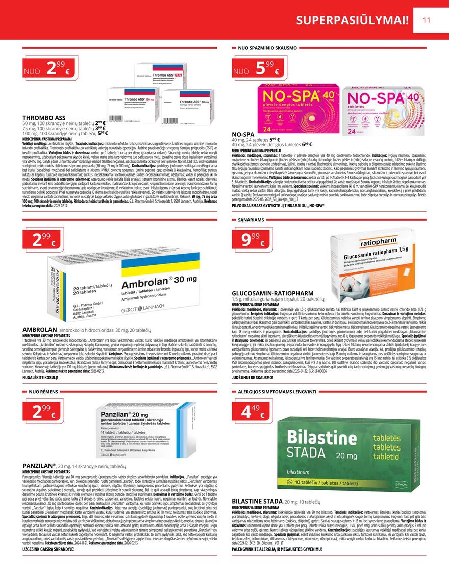 Gintarinės vaistinės leidinys akcijos nuo 
  2026-03-01 iki 
  2026-03-31 | Leidinukas.lt puslapis 11