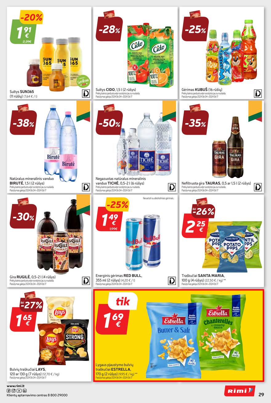 Rimi savaitinis leidinys akcijos nuo 
  2024-06-04 iki 
  2024-06-10 | Leidinukas.lt puslapis 29
