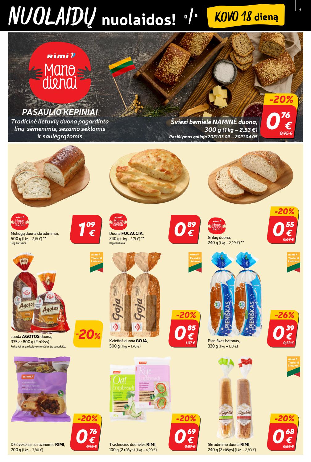 Rimi savaitinis leidinys akcijos nuo 
  2021-03-16 iki 
  2021-03-22 | Leidinukas.lt puslapis 9