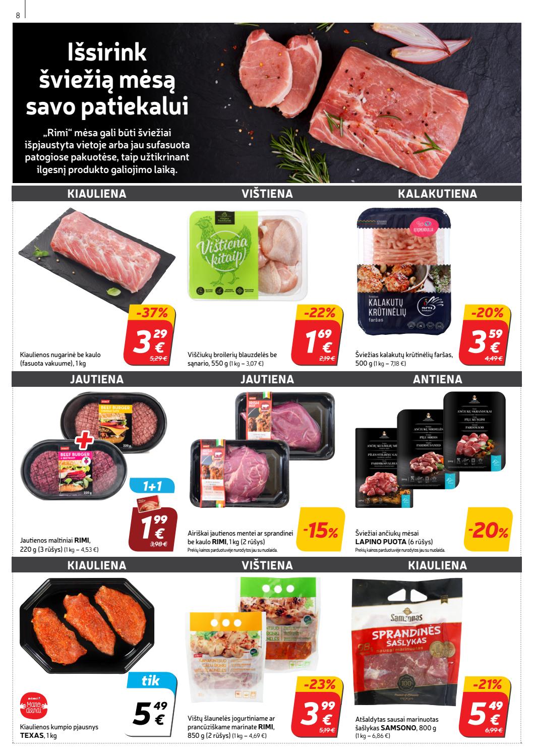 Rimi savaitinis leidinys akcijos nuo 
  2019-07-30 iki 
  2019-08-05 | Leidinukas.lt puslapis 8