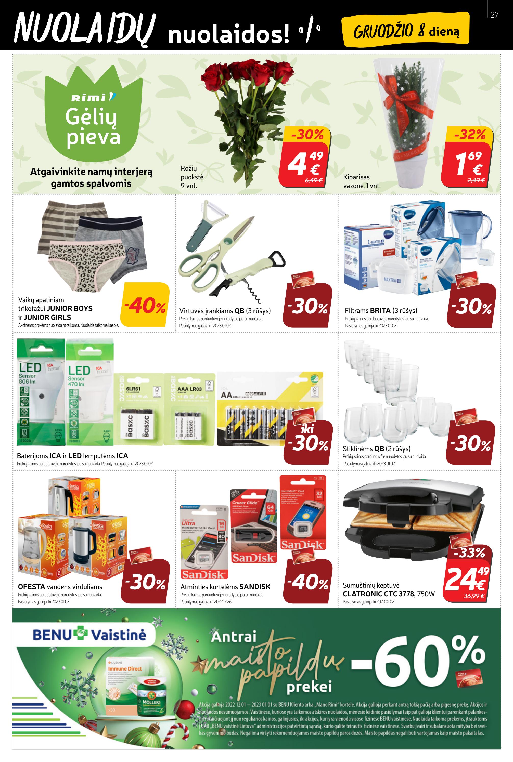 Rimi savaitinis leidinys akcijos nuo 
  2022-12-06 iki 
  2022-12-12 | Leidinukas.lt puslapis 27