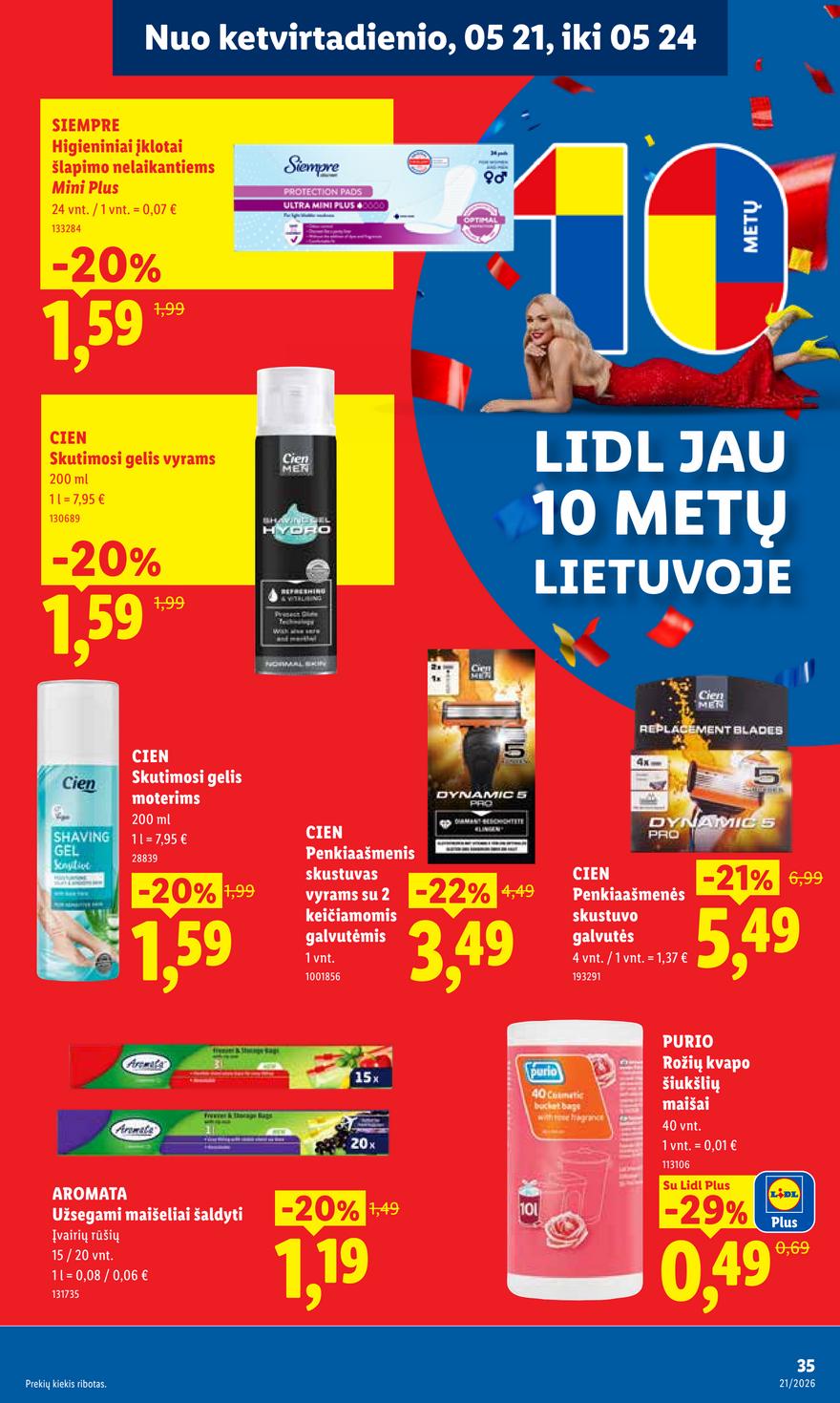 Lidl leidinys akcijos nuo 
  2026-05-18 iki 
  2026-05-24 | Leidinukas.lt puslapis 31