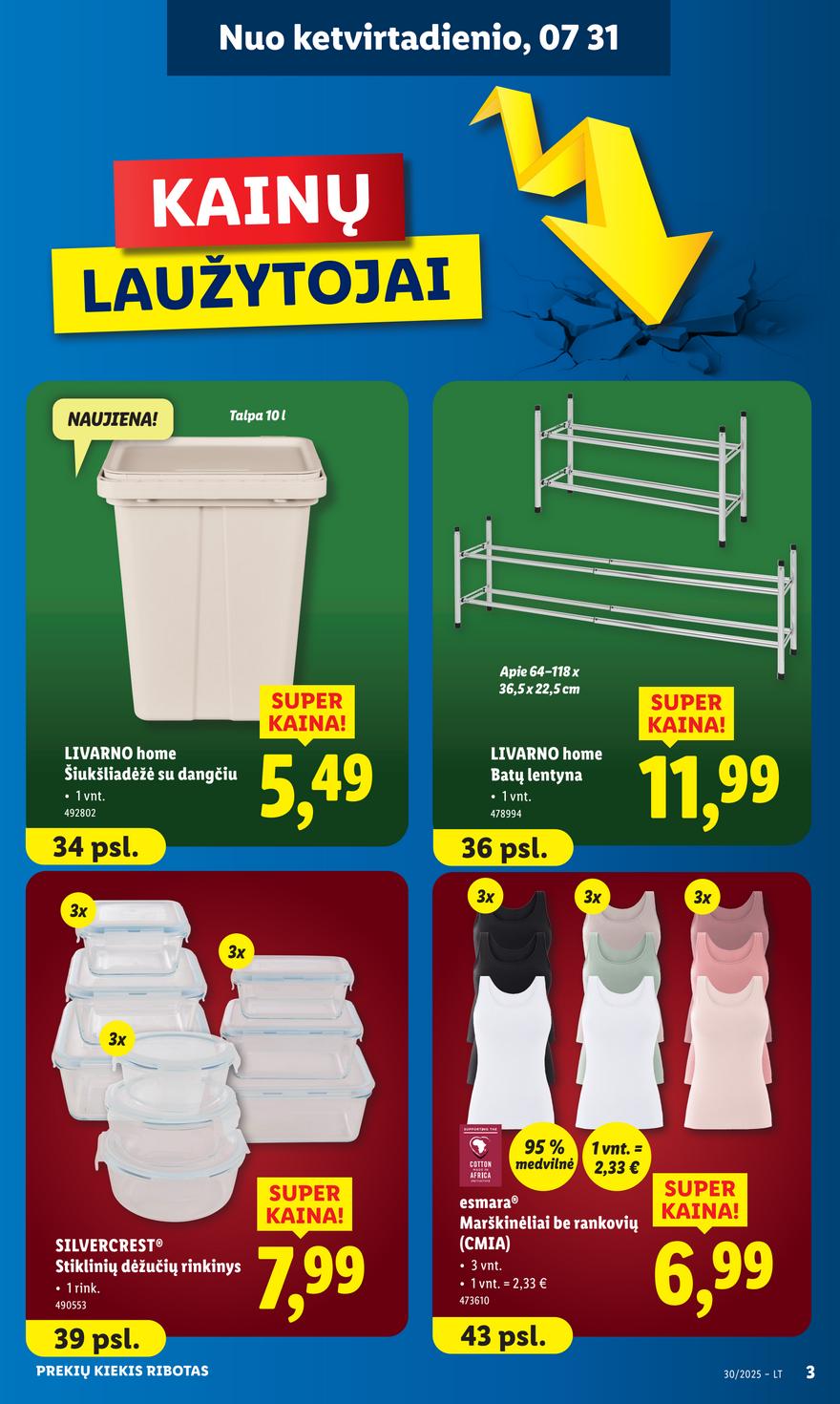 Lidl ne maisto leidinys akcijos nuo 
  2025-07-28 iki 
  2025-08-03 | Leidinukas.lt puslapis 3