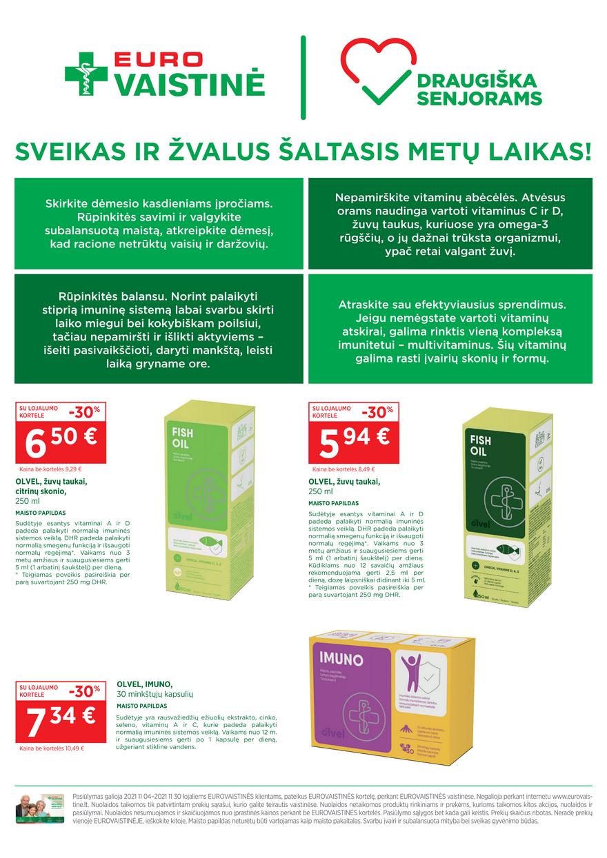 Euro vaistinė leidinys akcijos nuo 
  2021-11-01 iki 
  2021-11-30 | Leidinukas.lt puslapis 39
