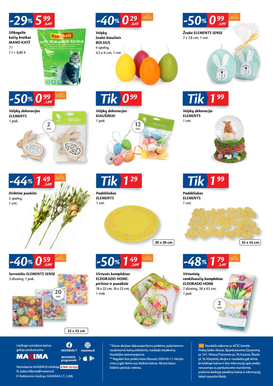 Maxima kaininis leidinys akcijos nuo 
  2020-03-24 iki 
  2020-03-30 | Leidinukas.lt puslapis 8