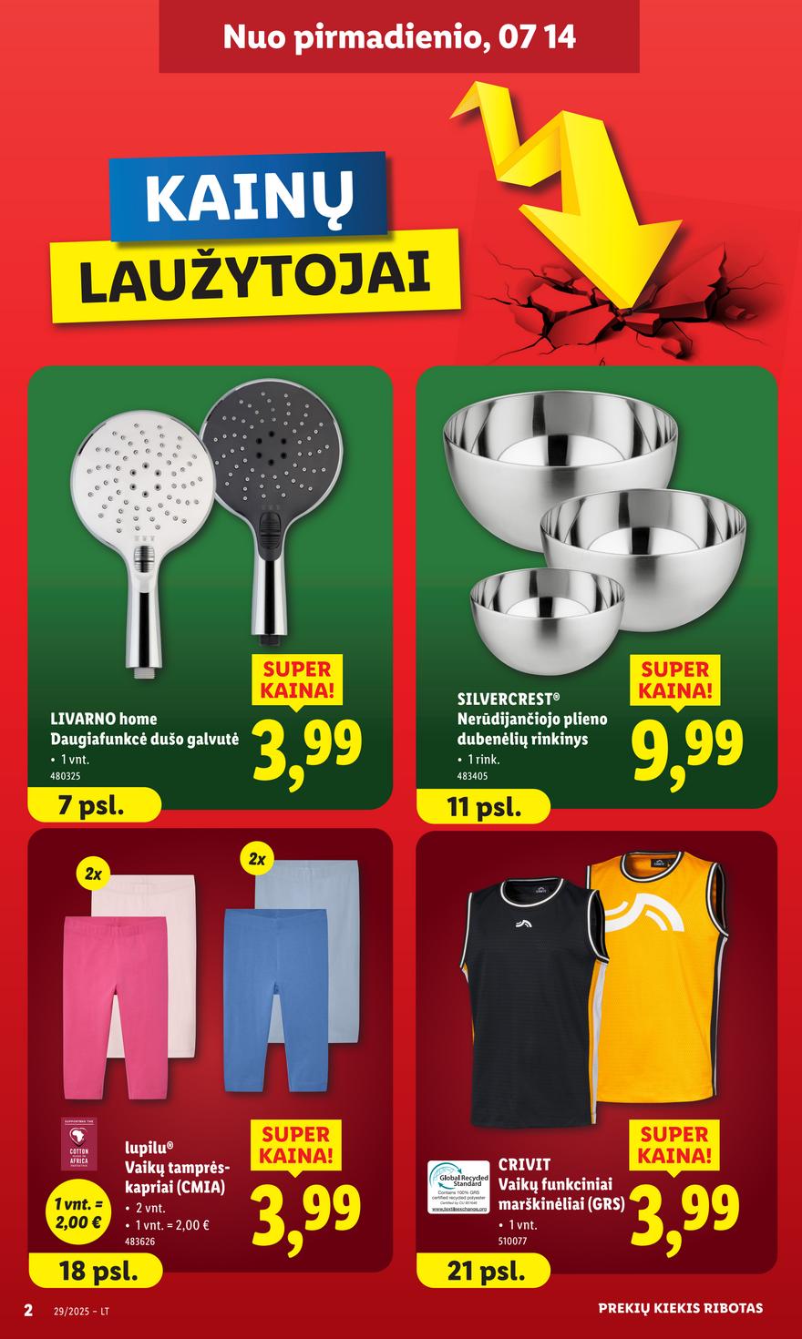 Lidl ne maisto leidinys akcijos nuo 
  2025-07-14 iki 
  2025-07-20 | Leidinukas.lt puslapis 2