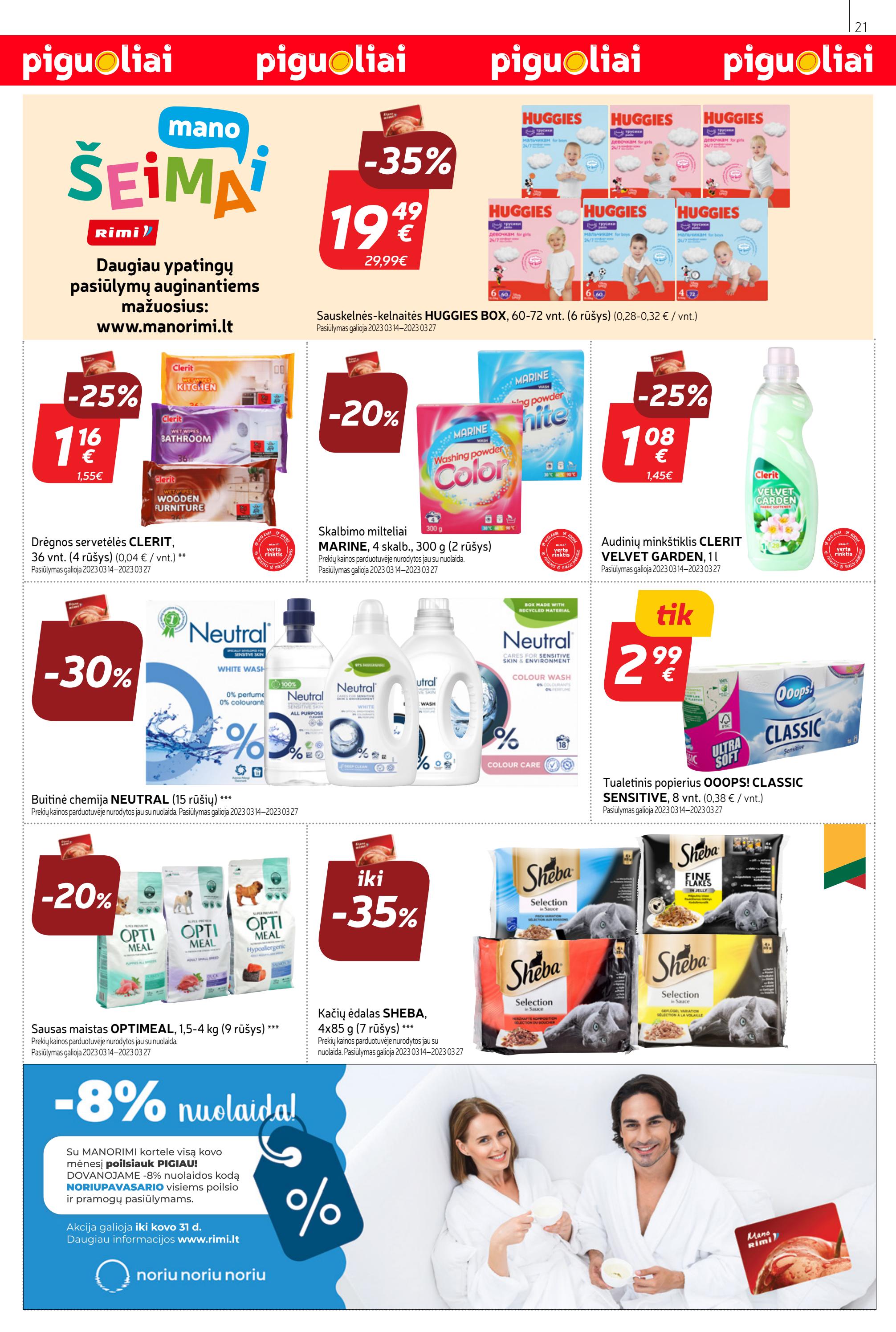 Rimi savaitinis leidinys akcijos nuo 
  2023-03-21 iki 
  2023-03-27 | Leidinukas.lt puslapis 21
