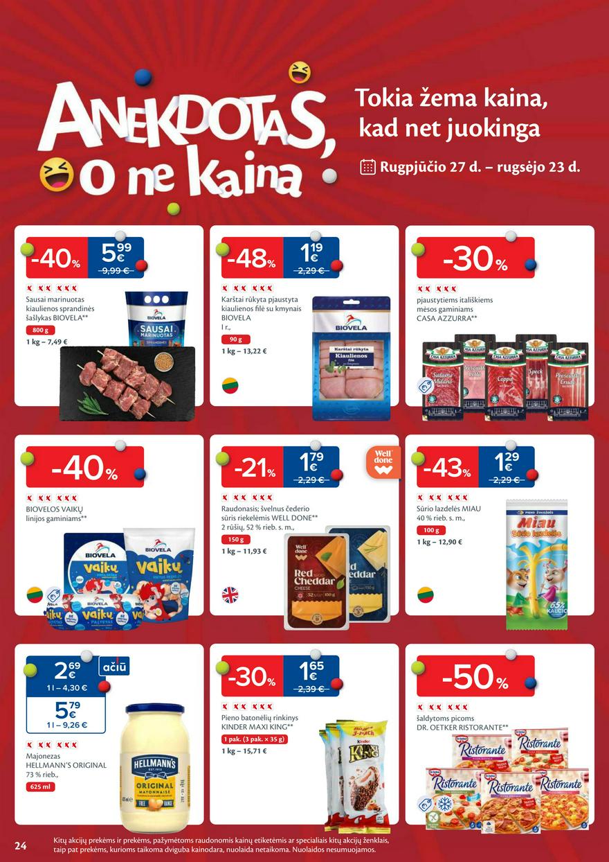Maxima savaitinis leidinys akcijos nuo
2024-09-03 iki
2024-09-09 | Leidinukas.lt puslapis 24