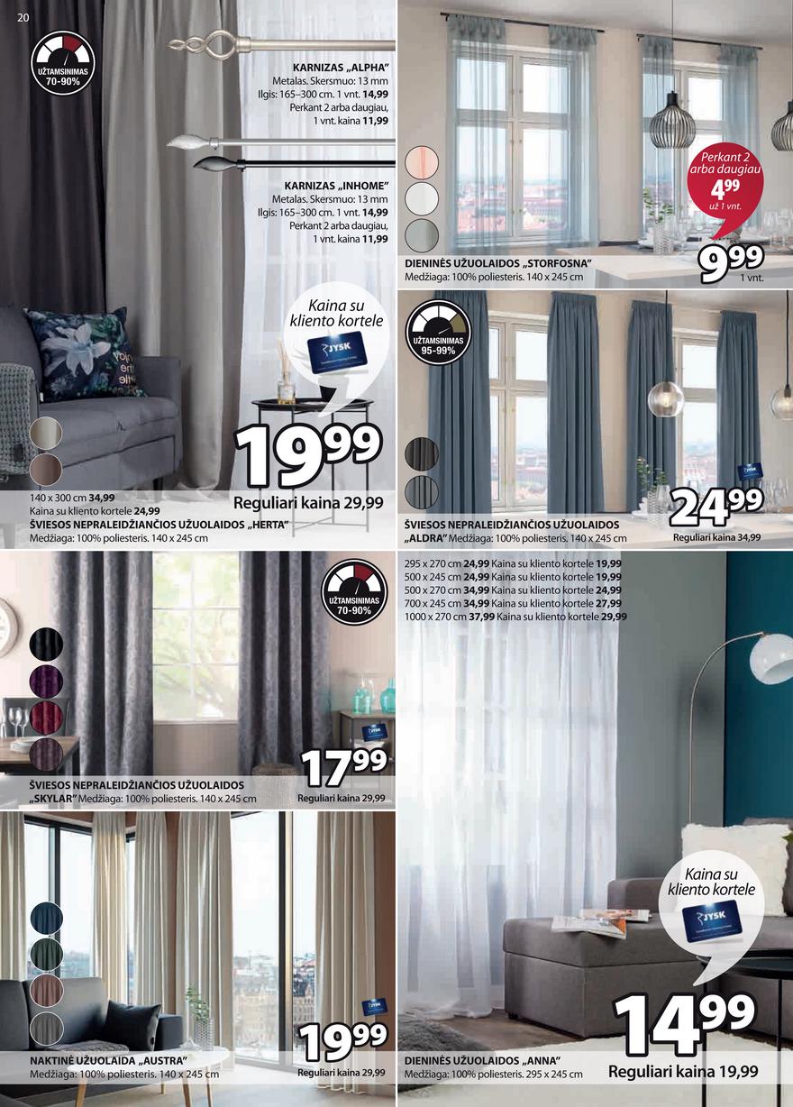 Jysk leidinys akcijos nuo 
  2021-06-22 iki 
  2021-07-05 | Leidinukas.lt puslapis 20