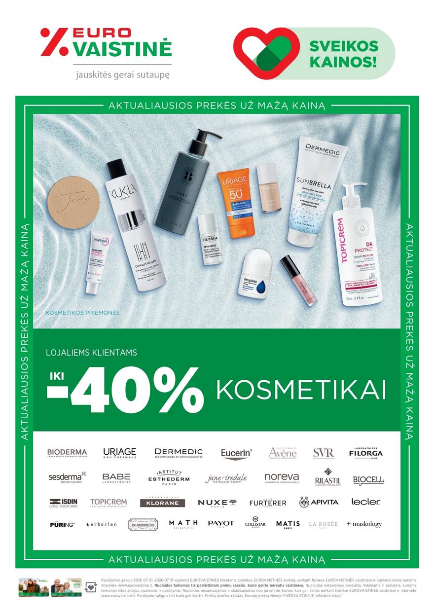 Euro vaistinė katalogas akcijos nuo 
  2026-07-01 iki 
  2026-07-31 | Leidinukas.lt puslapis 40