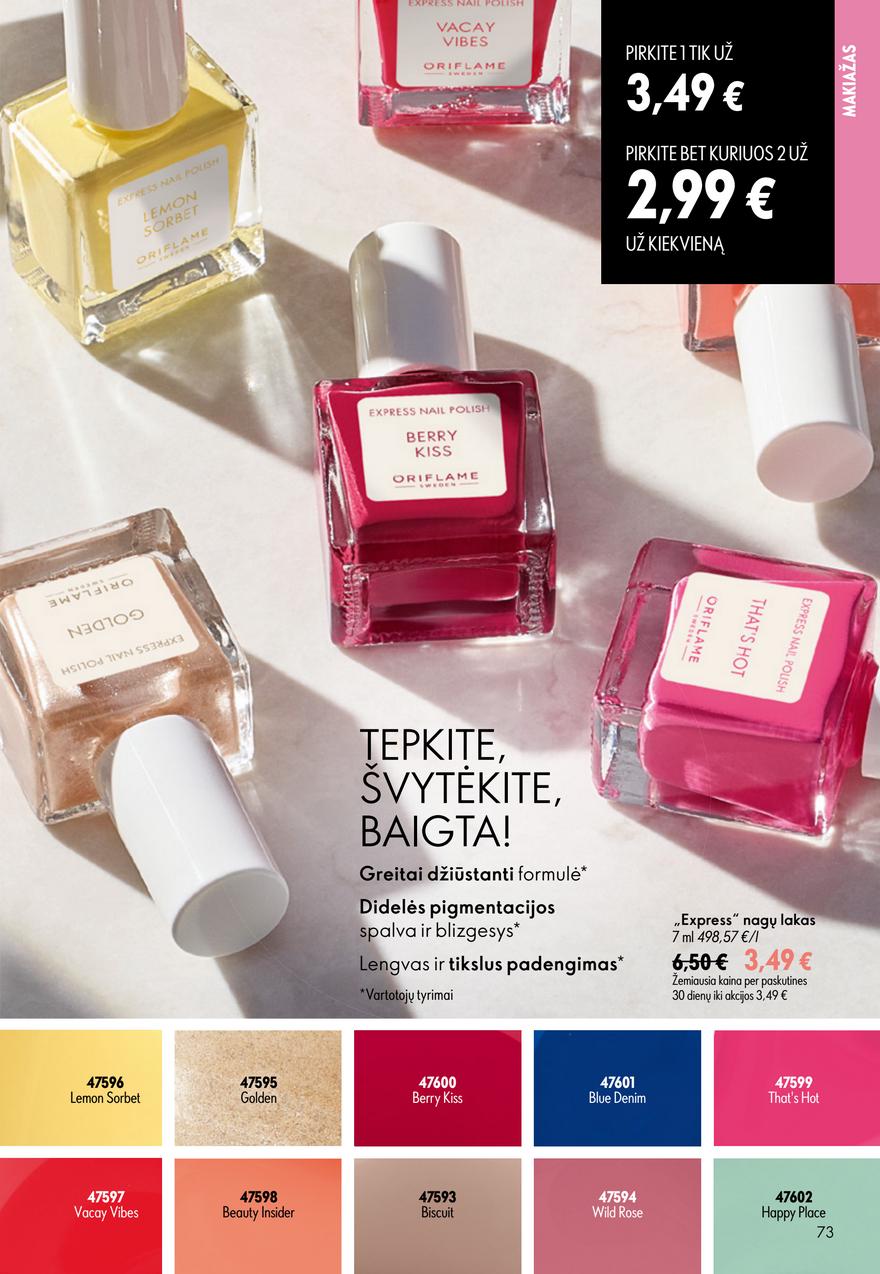 Oriflame katalogas akcijos nuo 
  2026-06-24 iki 
  2026-07-14 | Leidinukas.lt puslapis 73