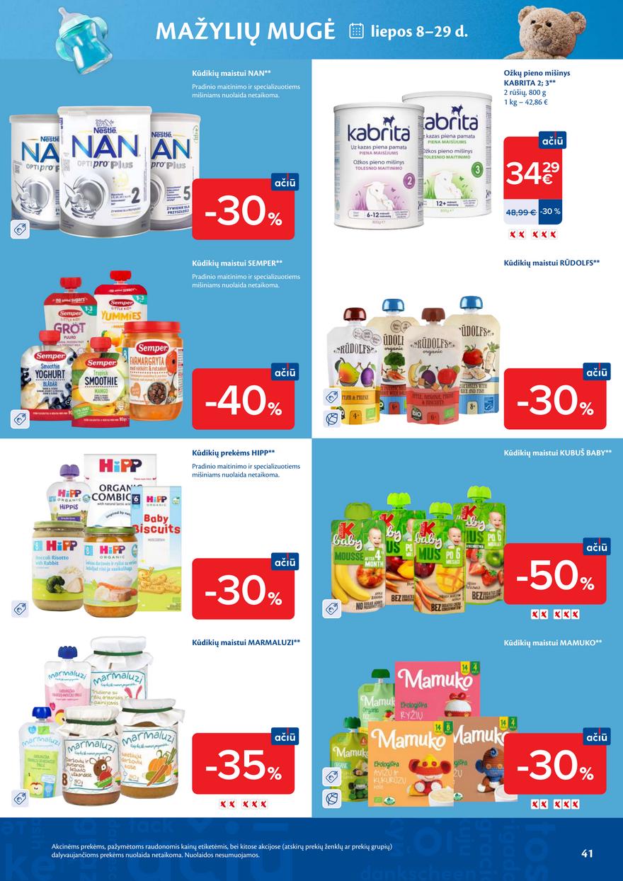 Maxima leidinukas akcijos nuo 
  2026-07-07 iki 
  2026-07-13 | Leidinukas.lt puslapis 41