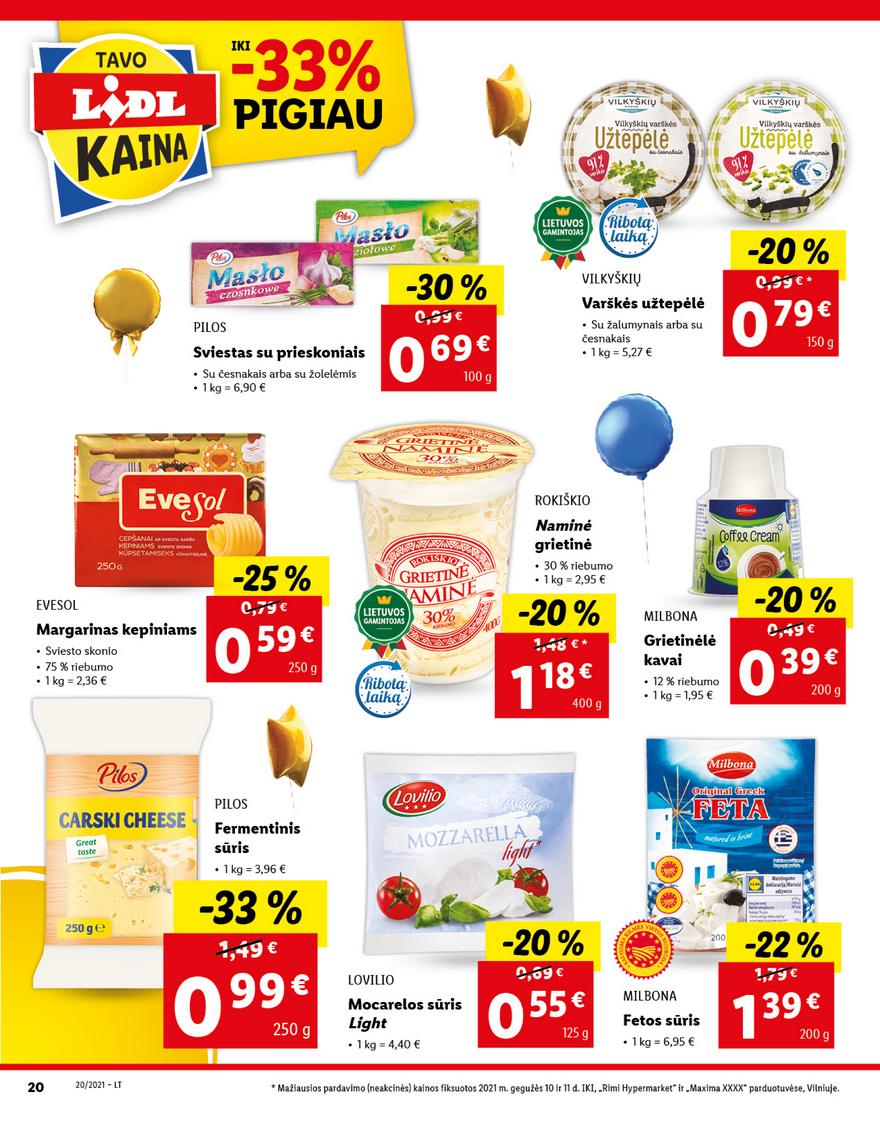 Lidl maisto prekių pasiūlymai akcijos nuo 
  2021-05-17 iki 
  2021-05-23 | Leidinukas.lt puslapis 20