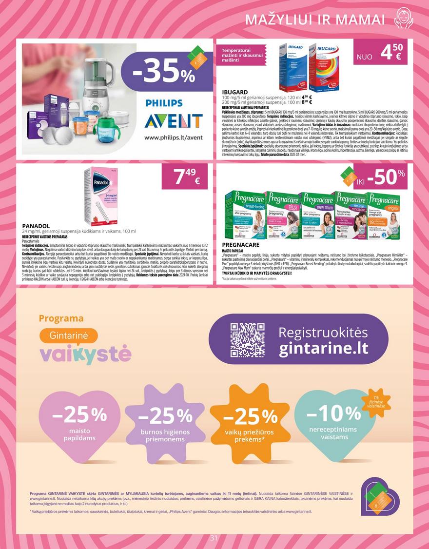 Gintarinės vaistinės leidinys akcijos nuo 
  2026-03-01 iki 
  2026-03-31 | Leidinukas.lt puslapis 31