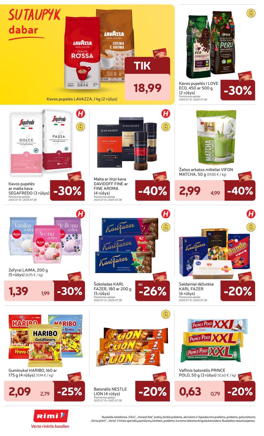Rimi savaitinis leidinys 30 akcijos nuo
2025-07-22 iki
2025-07-28 | Leidinukas.lt puslapis 21