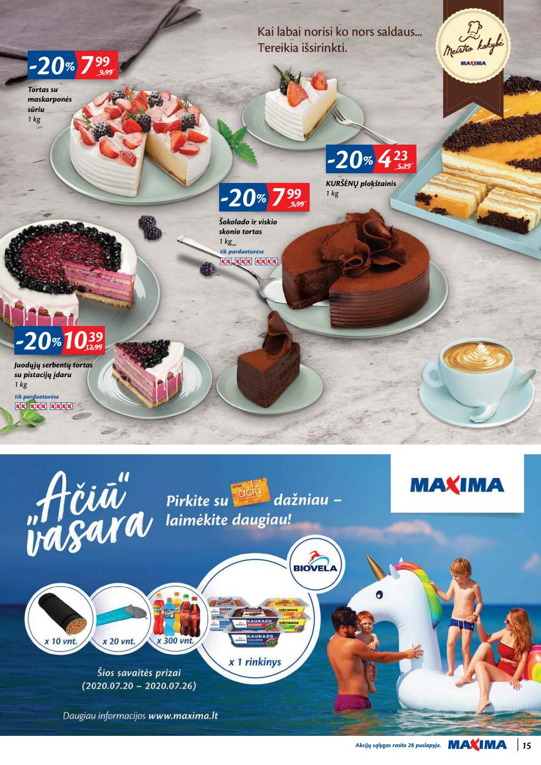 Maxima kaininis leidinys akcijos nuo 
  2020-07-21 iki 
  2020-07-27 | Leidinukas.lt puslapis 15