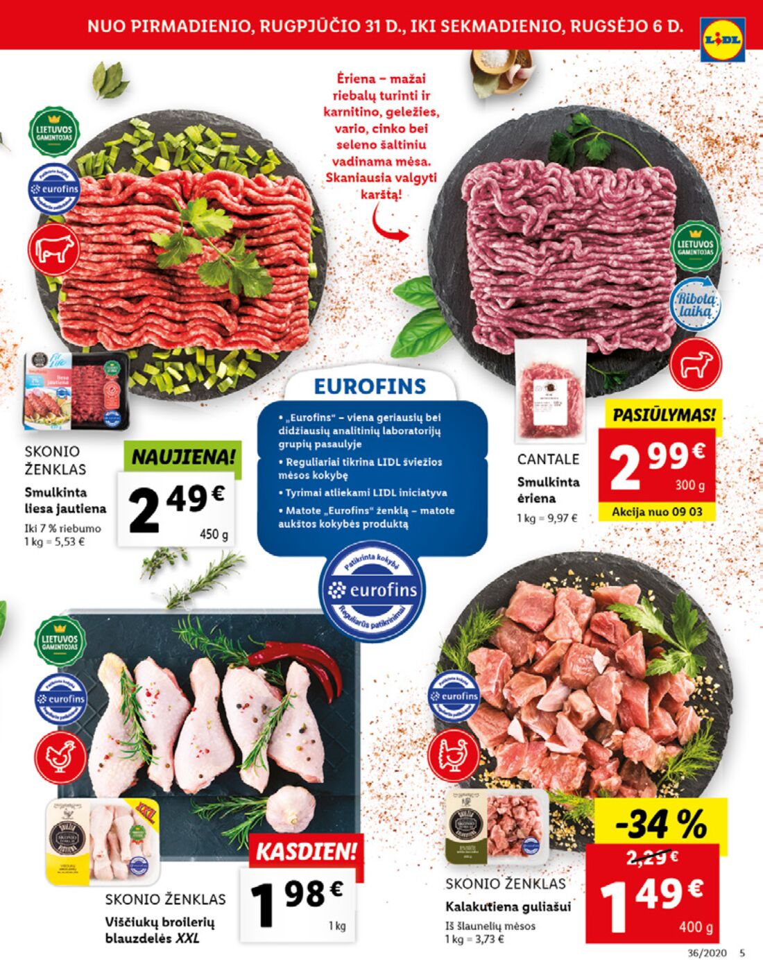 Lidl savaitinis leidinys akcijos nuo 
  2020-08-31 iki 
  2020-09-06 | Leidinukas.lt puslapis 5