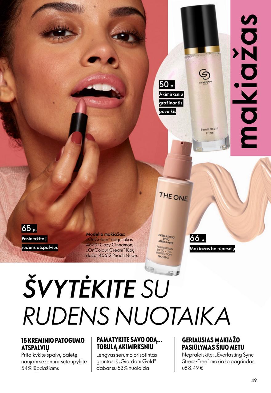 Oriflame katalogas akcijos nuo 
  2025-09-14 iki 
  2025-10-07 | Leidinukas.lt puslapis 49
