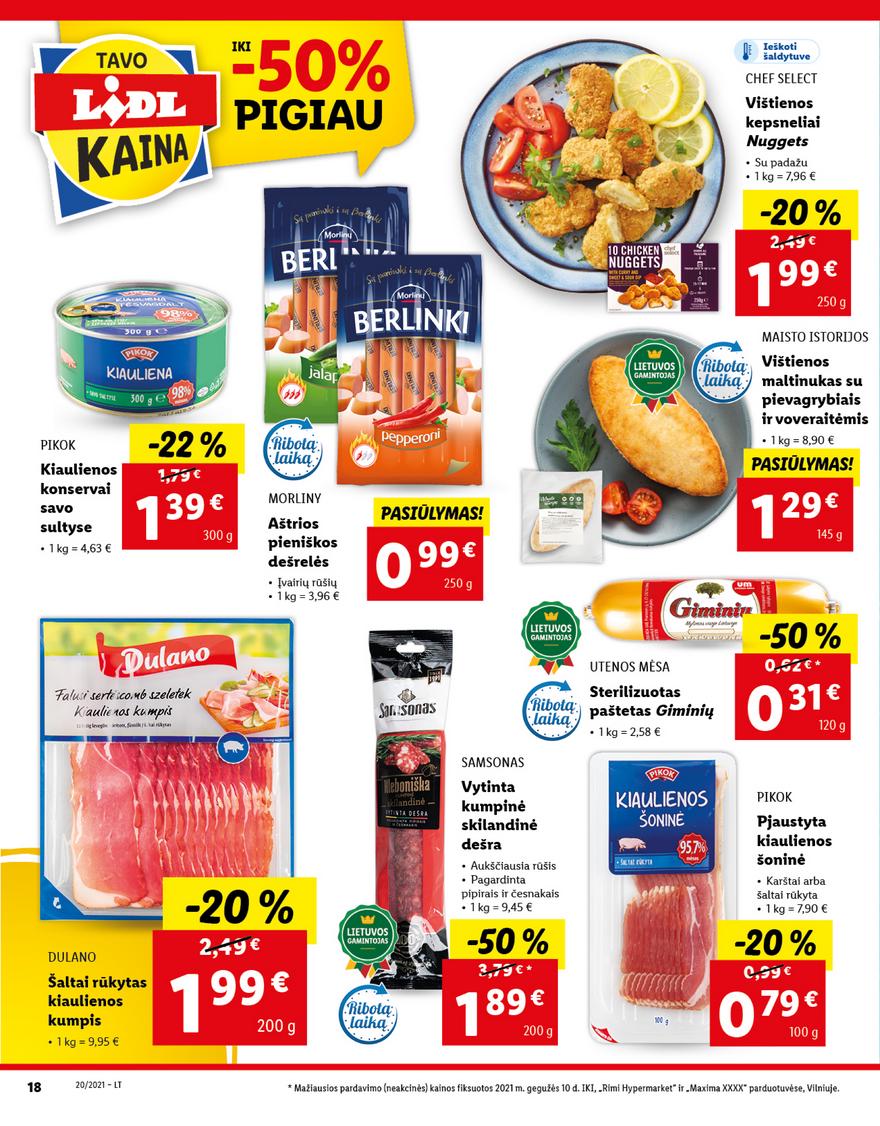 Lidl maisto prekių pasiūlymai akcijos nuo 
  2021-05-17 iki 
  2021-05-23 | Leidinukas.lt puslapis 18