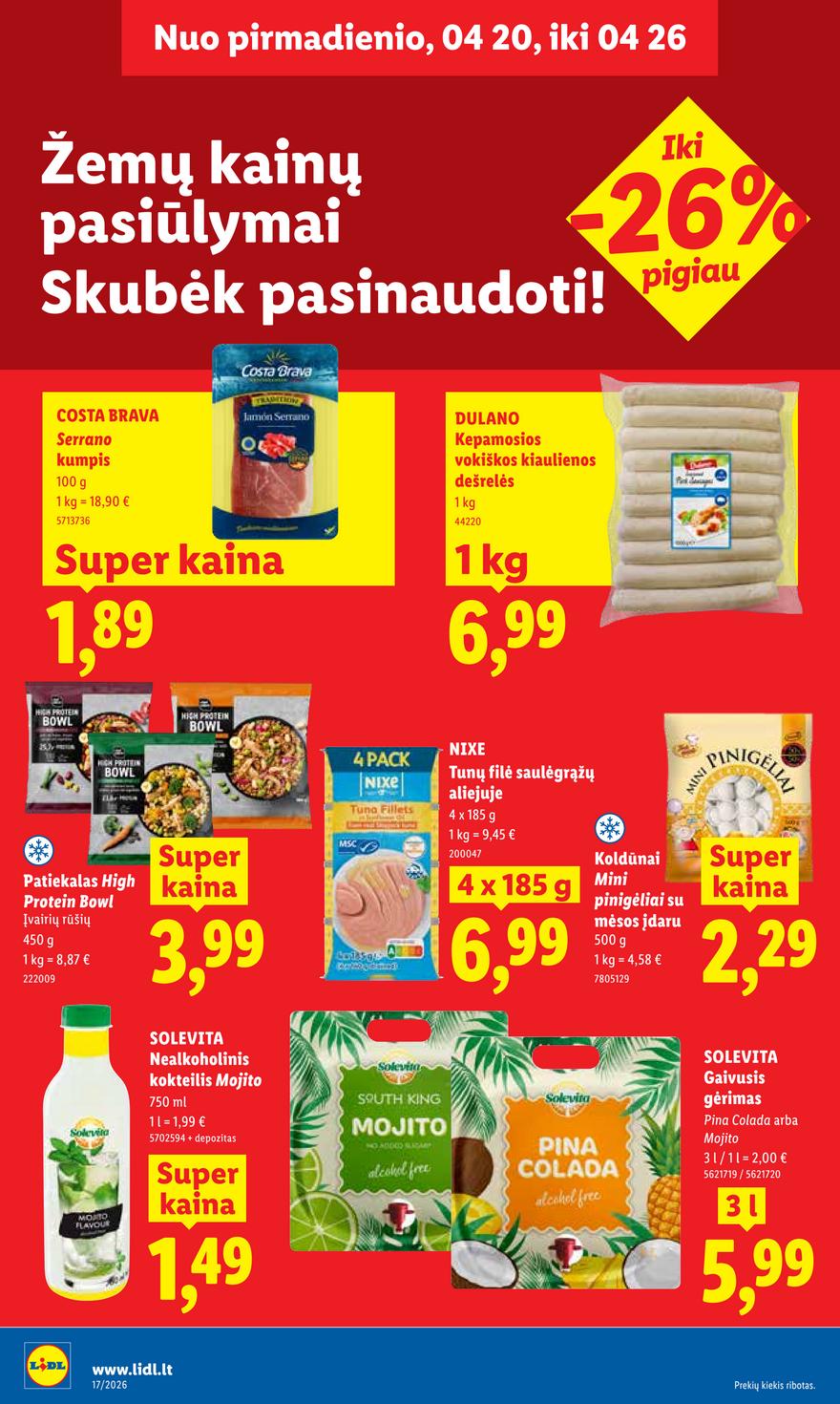 Lidl leidinys akcijos nuo 
  2026-04-20 iki 
  2026-04-26 | Leidinukas.lt puslapis 14