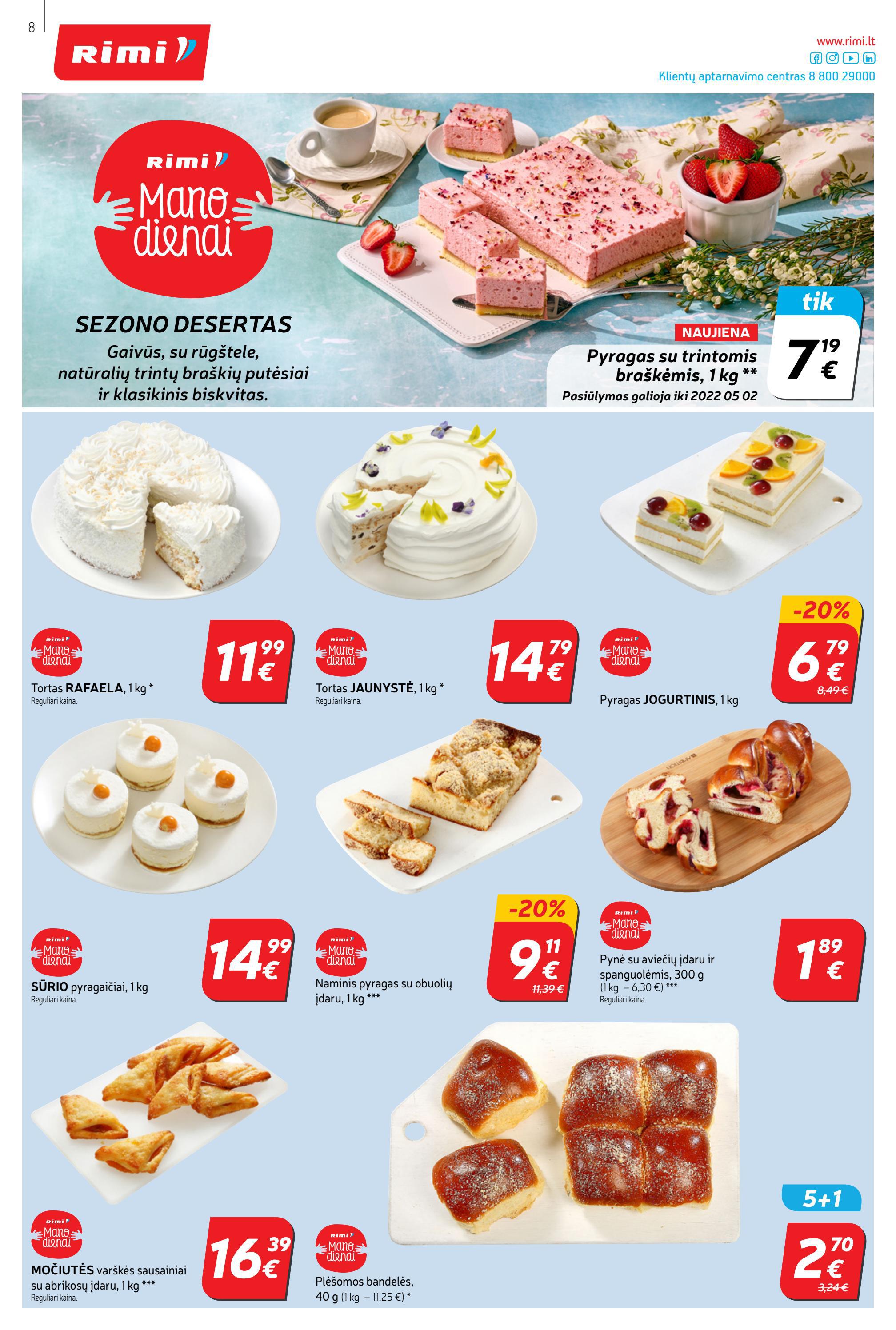 Rimi savaitinis leidinys akcijos nuo 
  2022-04-26 iki 
  2022-05-02 | Leidinukas.lt puslapis 8