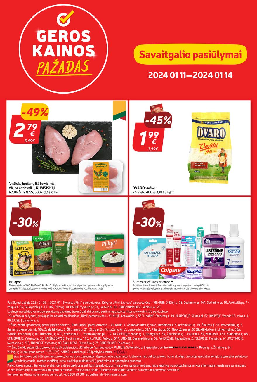 Rimi savaitinis leidinys akcijos nuo 
  2024-01-09 iki 
  2024-01-15 | Leidinukas.lt puslapis 24