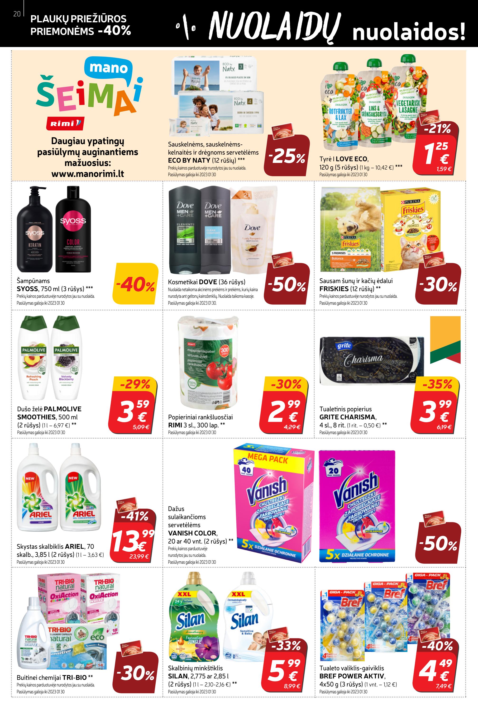 Rimi savaitinis leidinys akcijos nuo 
  2023-01-17 iki 
  2023-01-23 | Leidinukas.lt puslapis 20